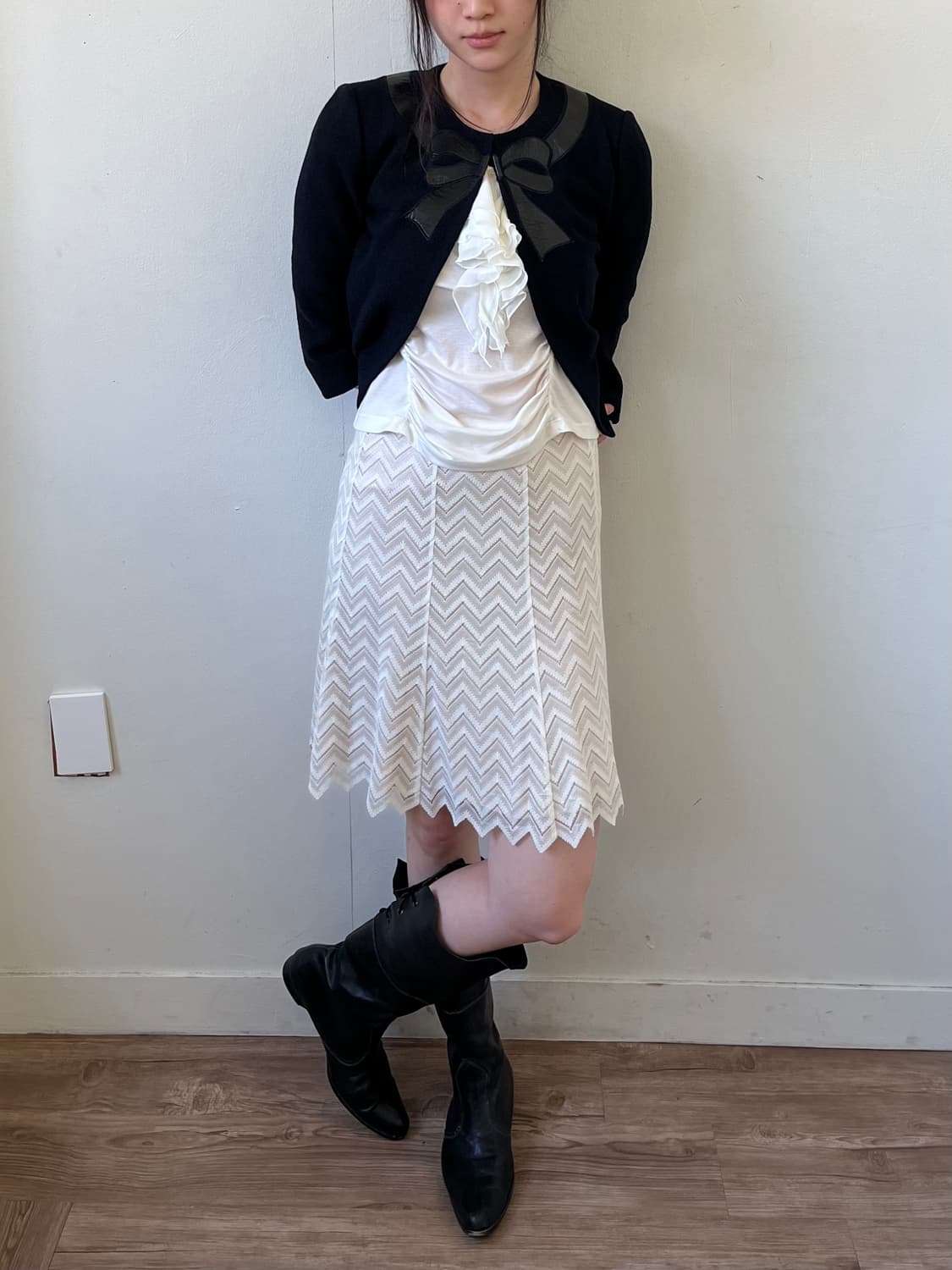 ST. JOHN 리본 트위드 자켓 상품이미지8