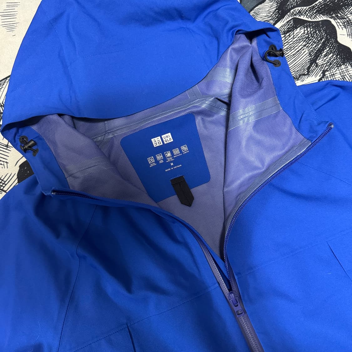 유니클로 워터프루프 바람막이 M사이즈 상품이미지2