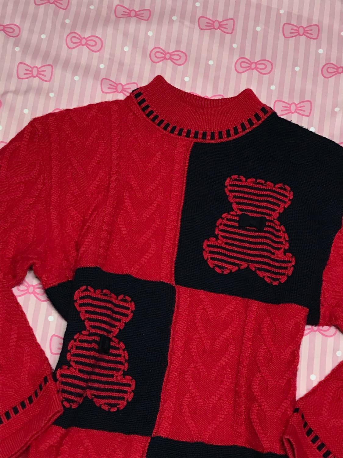 크리스마스 전까지 할인 곰돌이 크리스마스 니트 🎄 상품이미지3