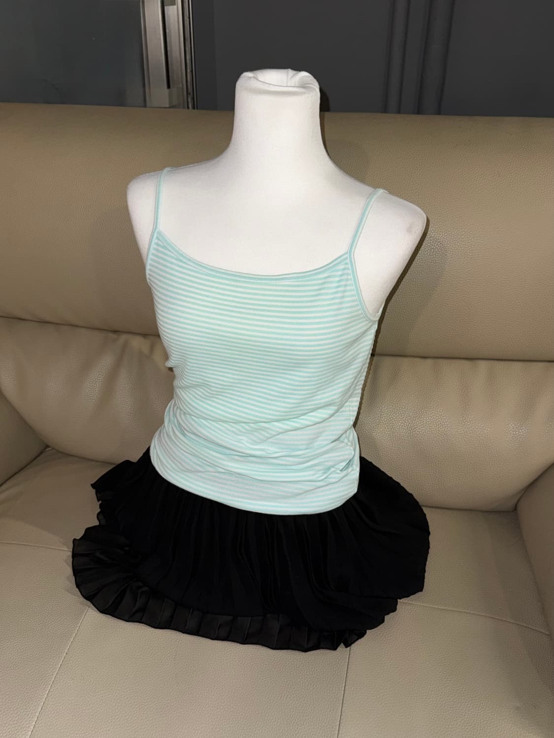 stripe pattern sleeveless 상품이미지1