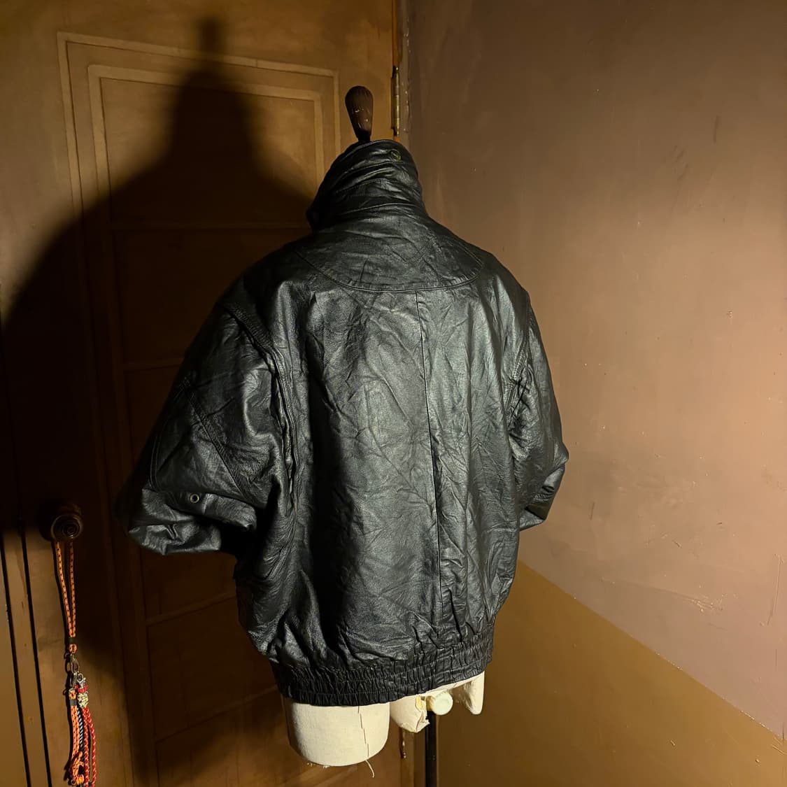 ACCENTS LEATHER HIGHNECK BOMBER JACKET 상품이미지3