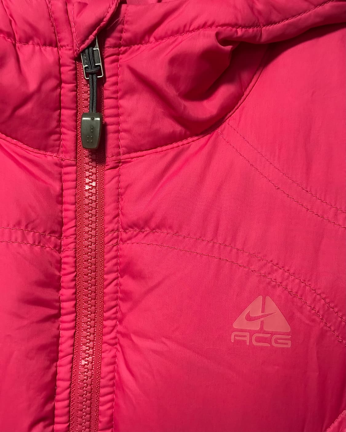 나이키 acg 핫핑크 550 하이넥 구스 다운 거위 패딩 경량 xs 85 상품이미지5