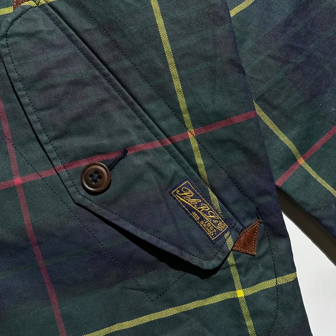 폴로 블랙와치 타탄체크 왁스드 코튼 후드 자켓 상품이미지4