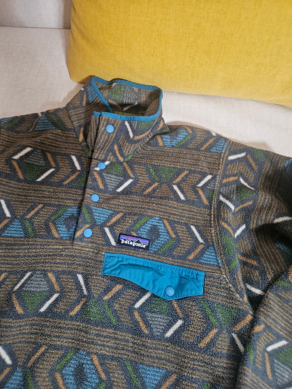 파타고니아 신칠라 헤비웨이트 아즈텍 패턴 우먼 s 맨xxs 상품이미지1