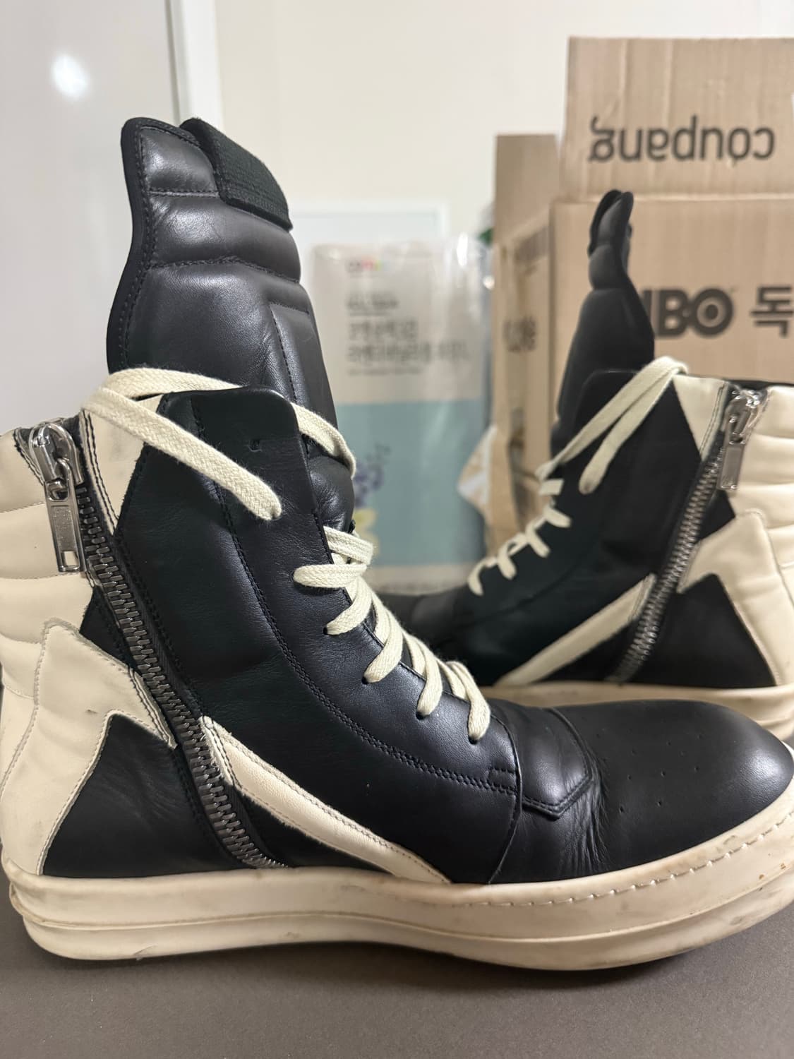 릭오웬스 지오바스켓 모노크롬 41.5 상품이미지4