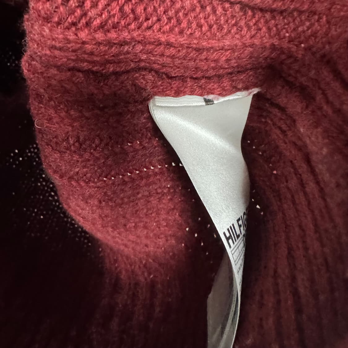 타미힐피거 스몰로고 케이블니트집업 상품이미지4