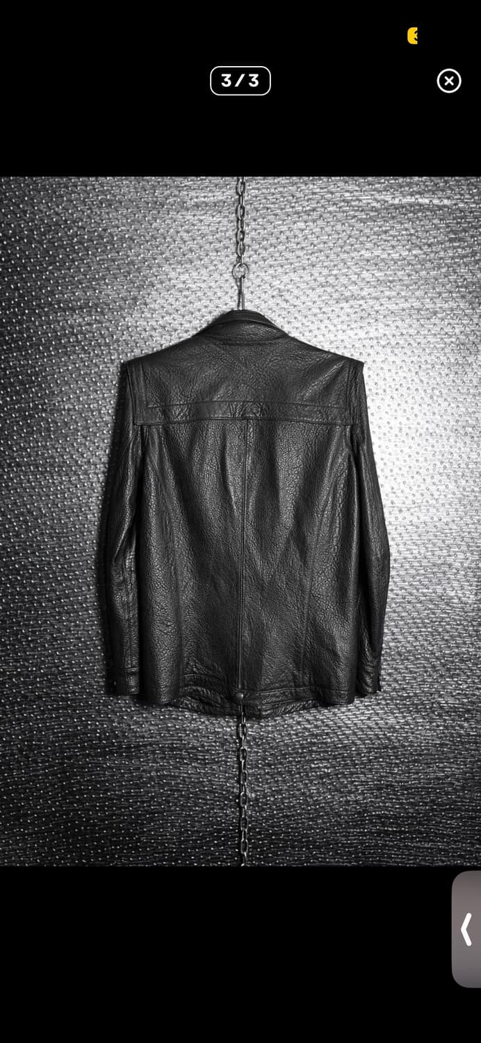 Theyskens theory 하이넥 레더자켓 상품이미지4