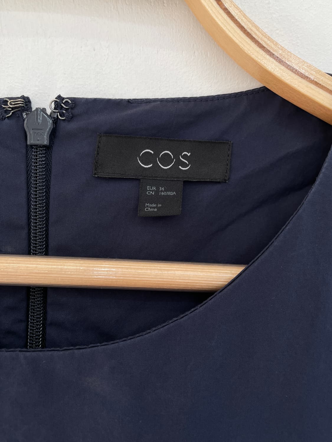 코스(COS) 네이비 티어드 셔링 원피스 상품이미지8