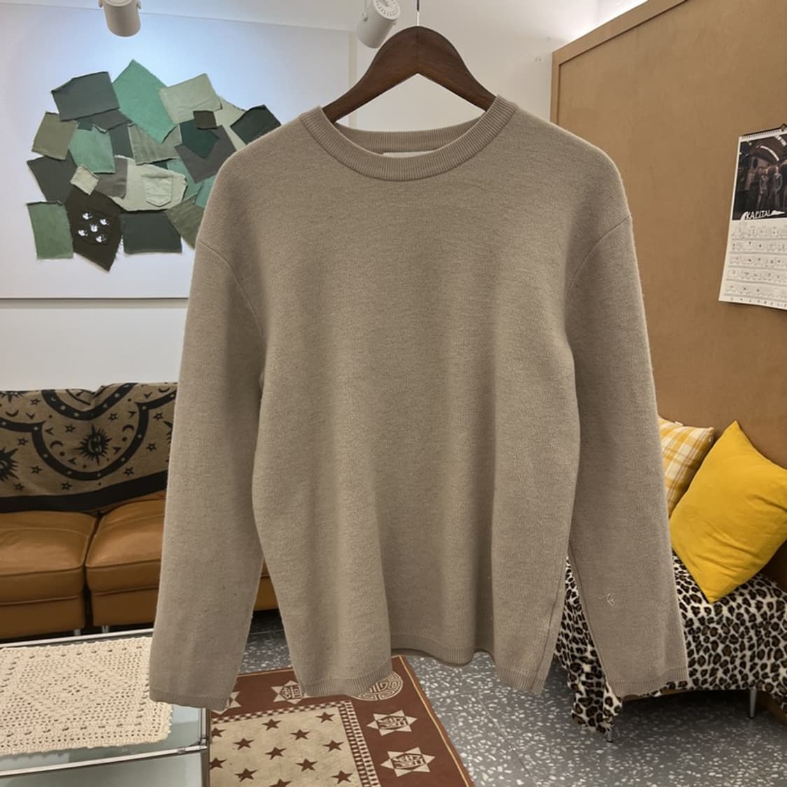 쿠어 빈티지 모던 캐주얼 베이직 니트 95 C09877 상품이미지3