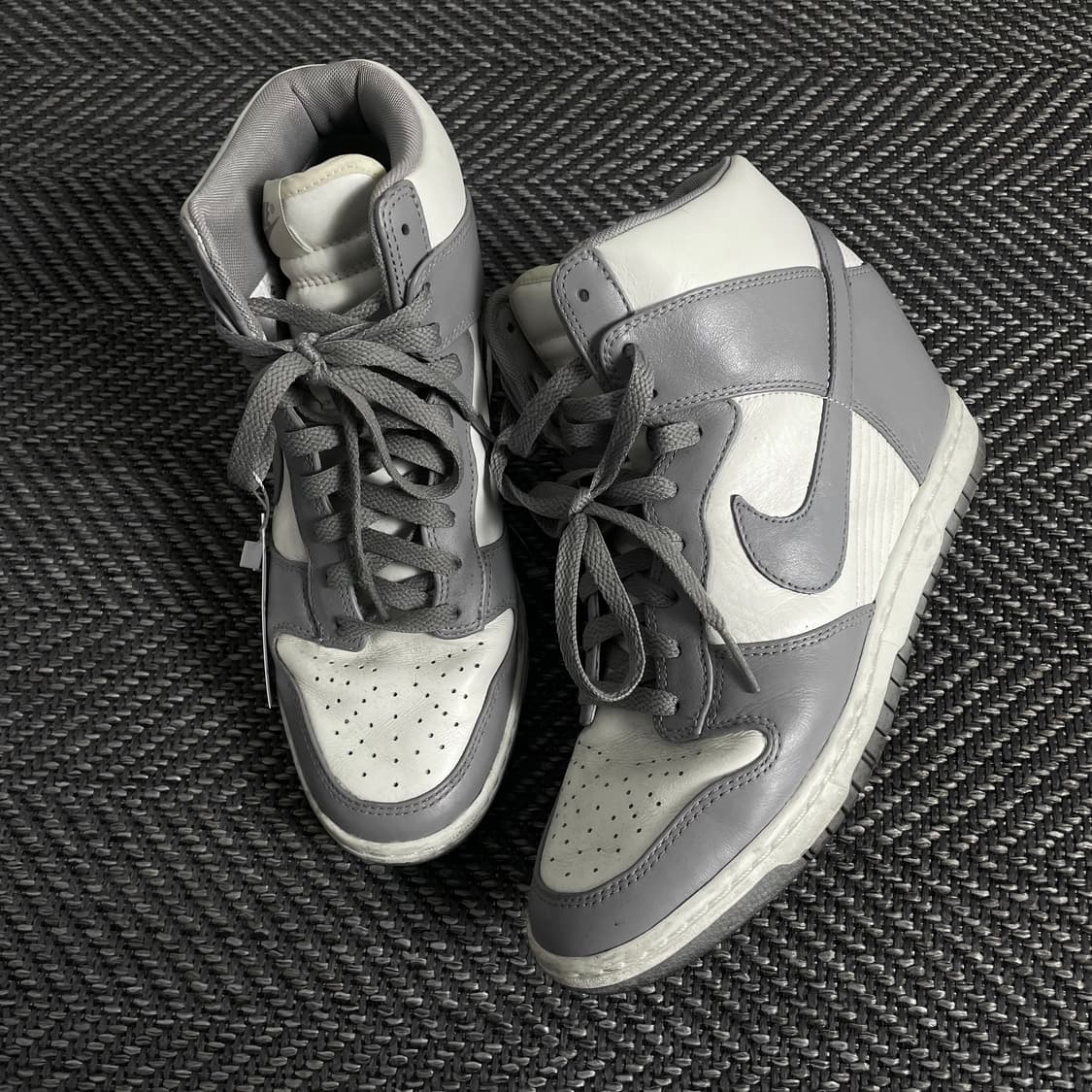 나이키 덩크 하이 레트로 화이트 플래티넘 스니커즈o 3542 상품이미지1