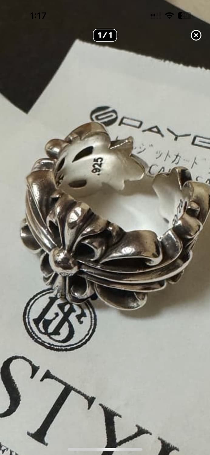 (국내14호) 크롬하츠 더블플로랄링 상품이미지4