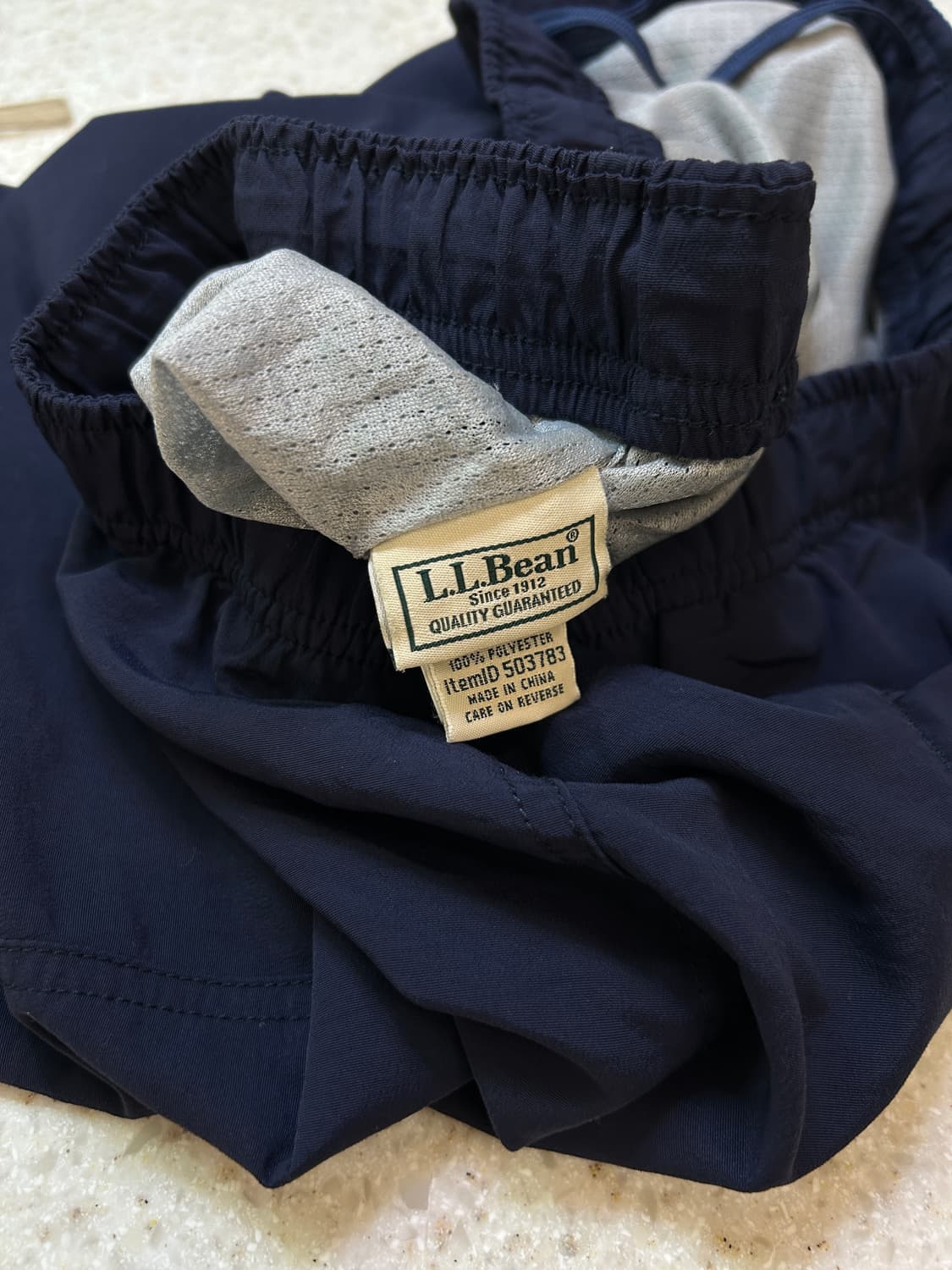 L.L.Bean 네이비색 나일론 반바지 상품이미지3