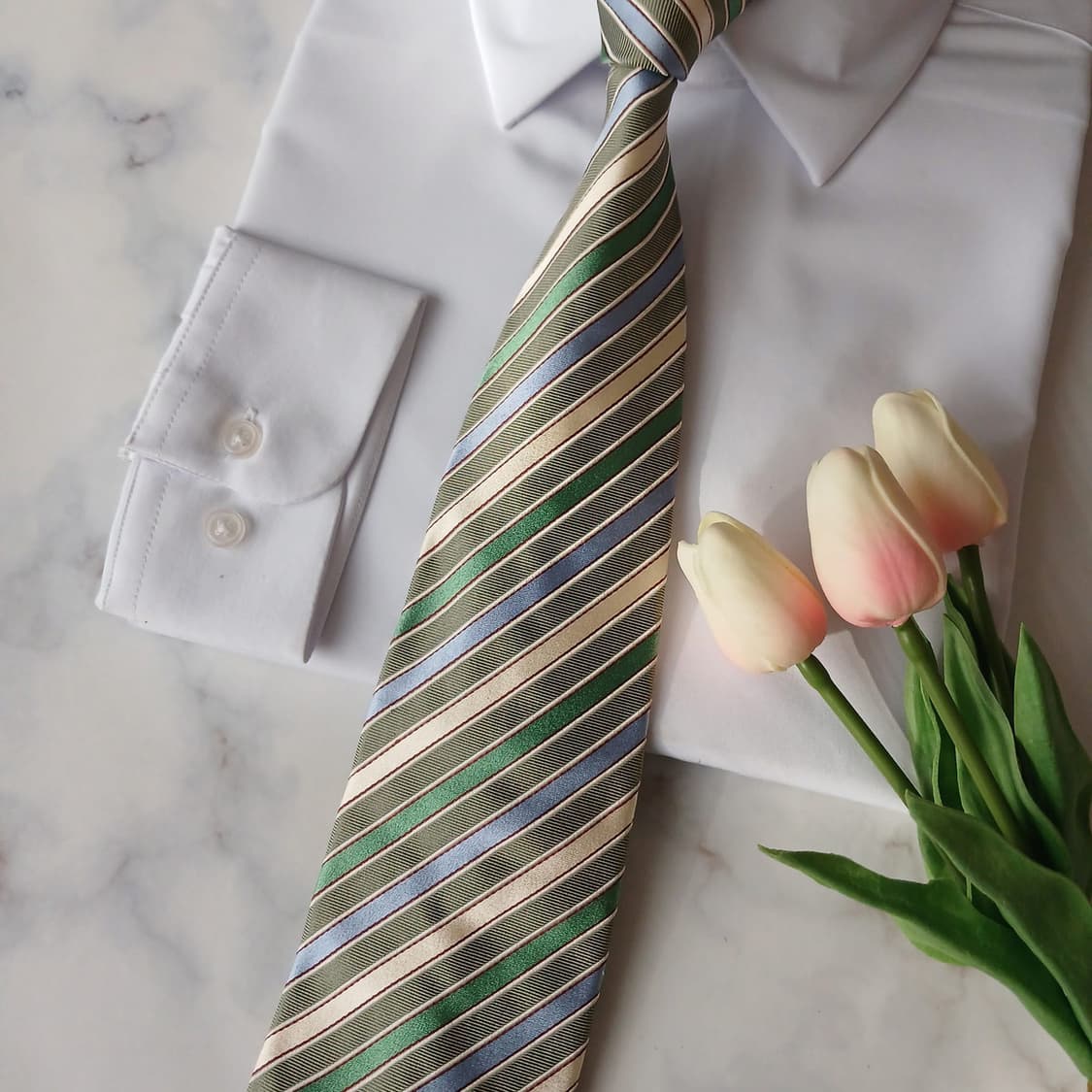 빨질레리 실크 멀티 스트라이프 넥타이 9.2cm A+등급 A19287
 상품이미지7