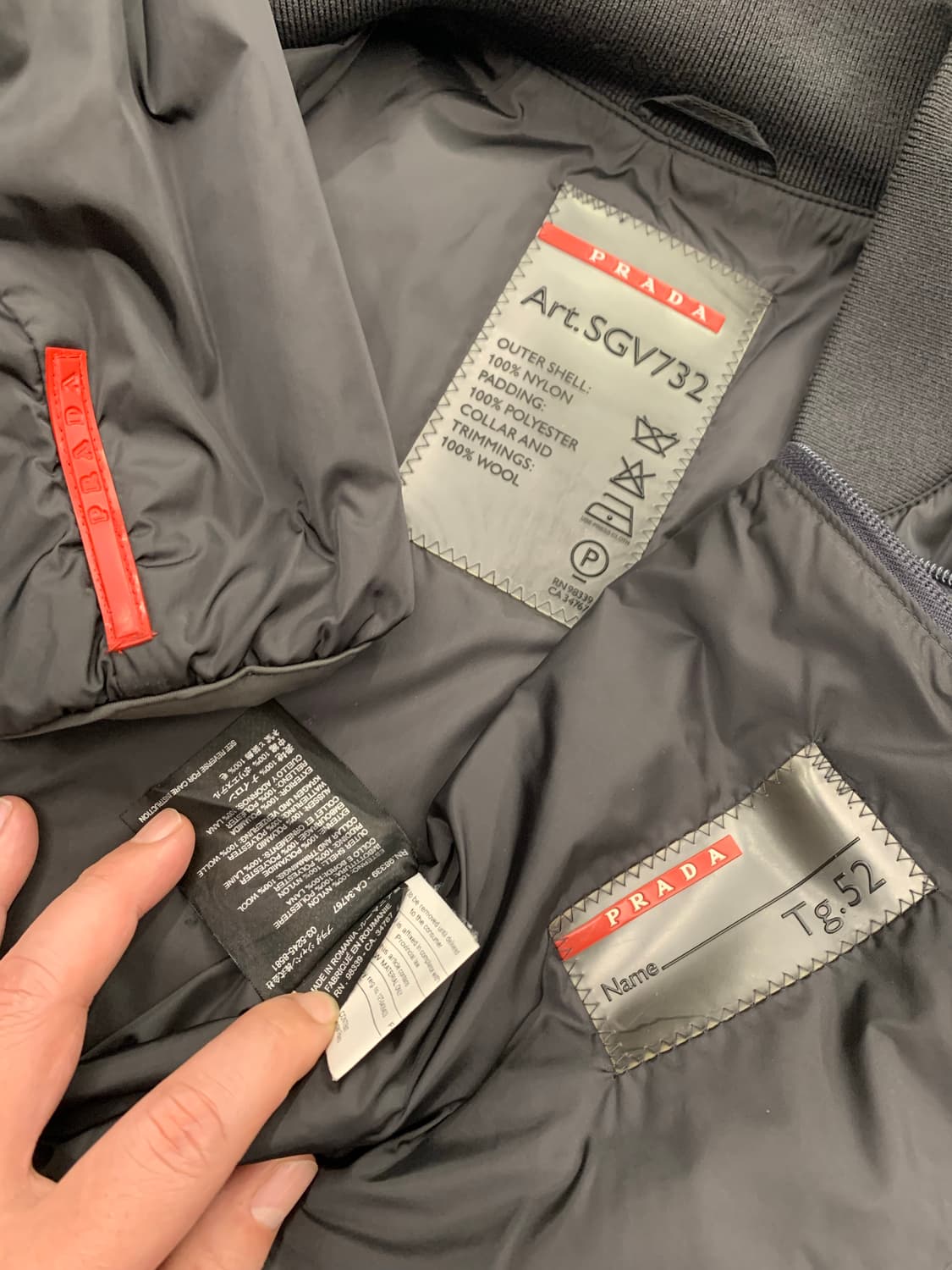 PRADA 프라다 스포츠 디테쳐블 고어텍스 풀집업 코트(유니색스) 상품이미지10