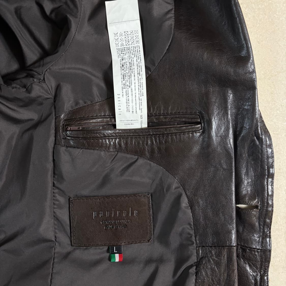 PANICALE lamb skin leather blazer  상품이미지4