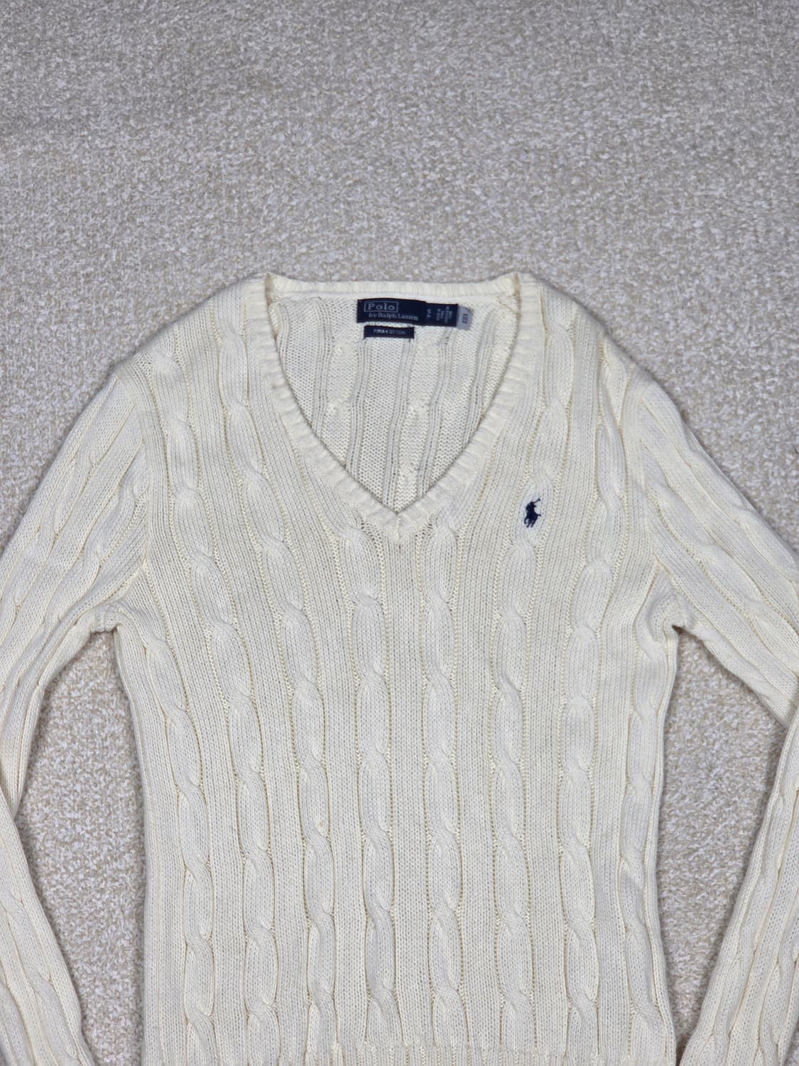 [폴로 랄프로렌] 피마 코튼 브이넥 케이블 니트 | 00262 상품이미지2