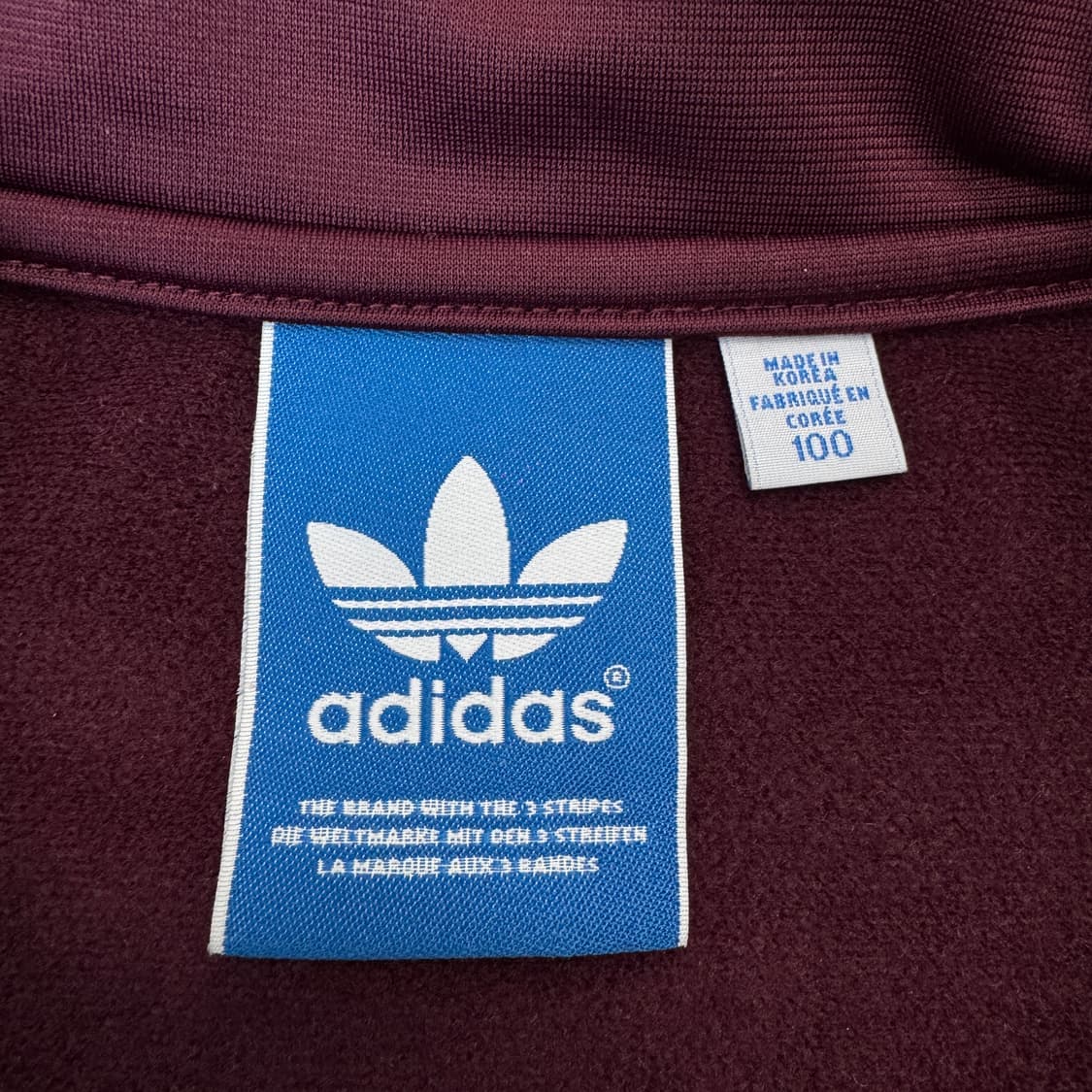 아디다스 파이어버드 버건디 하늘 트랙탑 져지 상품이미지4