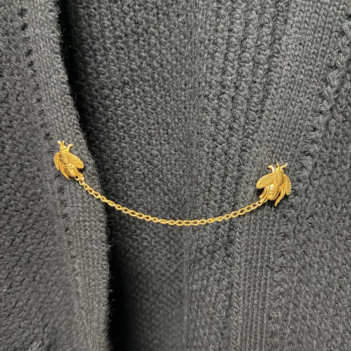 [S+급/XL] 디올 울 알파카 가디건 블랙 상품이미지4