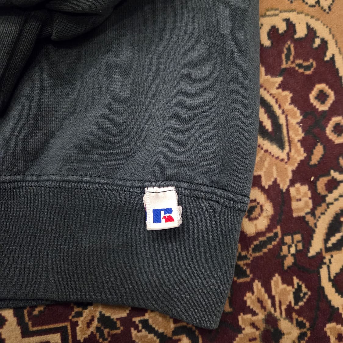 90s 빈티지 러셀 스웻셔츠 그린 XL USA 상품이미지10