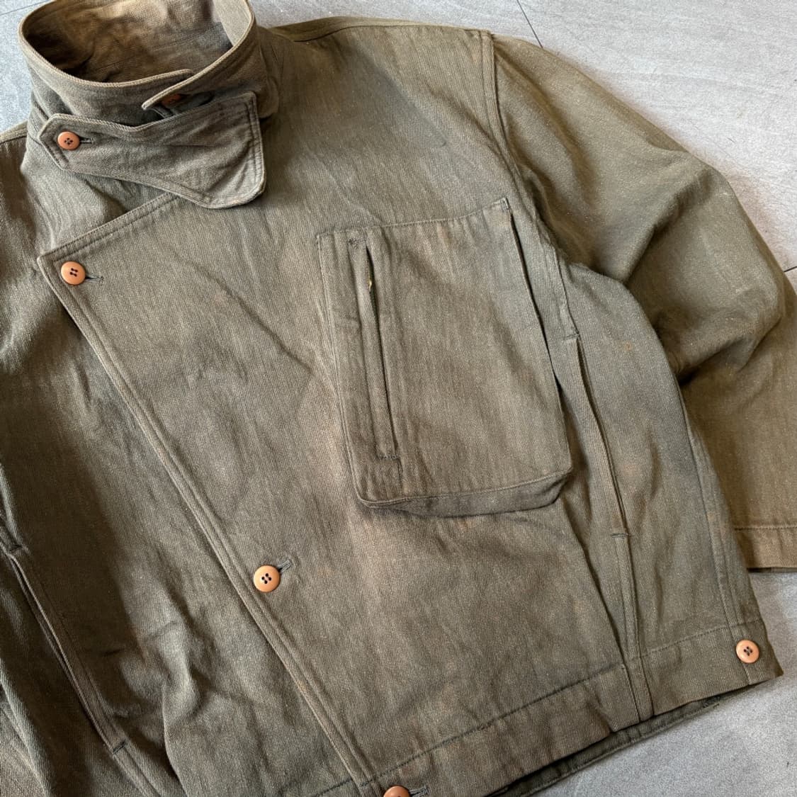 90s 90년대 생산 이세이미야케 트윌 코튼 자켓 상품이미지3