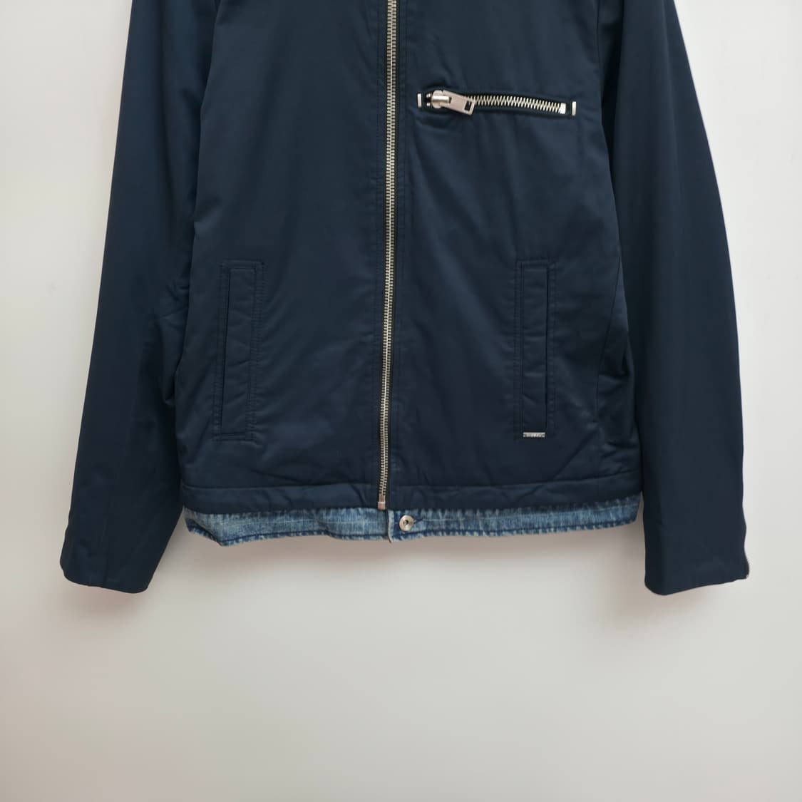 [M] 디젤 네이비 데님 블루종 자켓 상품이미지3