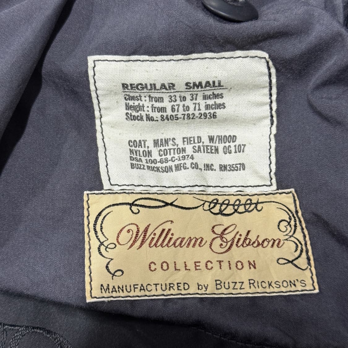 00s 버즈릭슨 윌리엄 깁슨 스페셜 에디션 m65 필드 자켓 상품이미지8