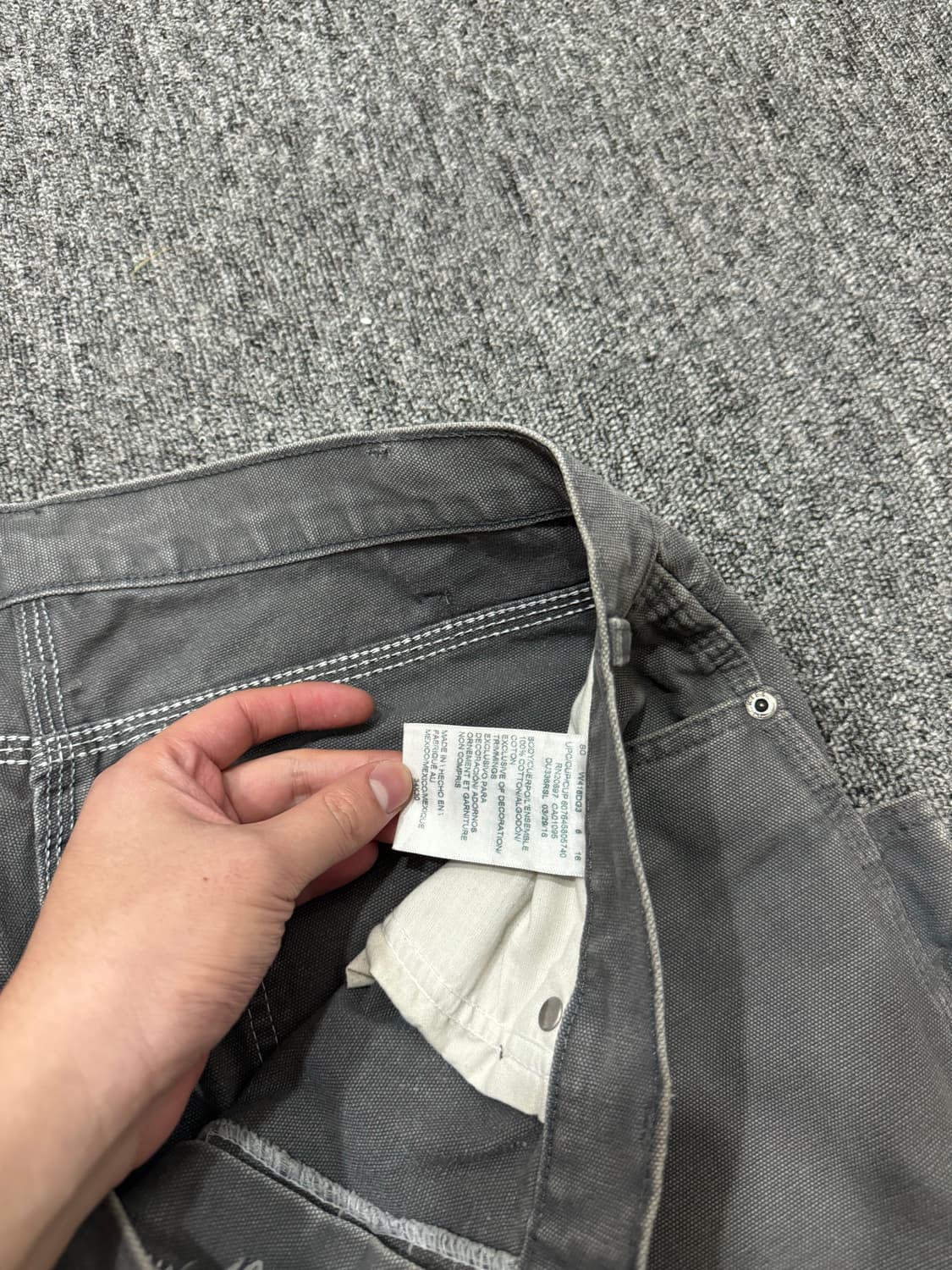 00s 빈티지 디키즈 싱글니 그레이 워크팬츠 상품이미지5