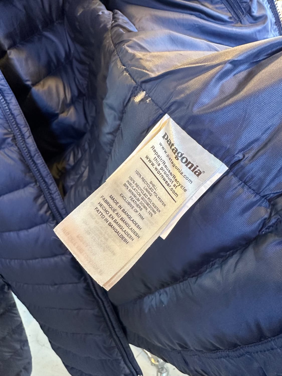 파타고니아 구스다운 경량패딩 자켓 상품이미지9