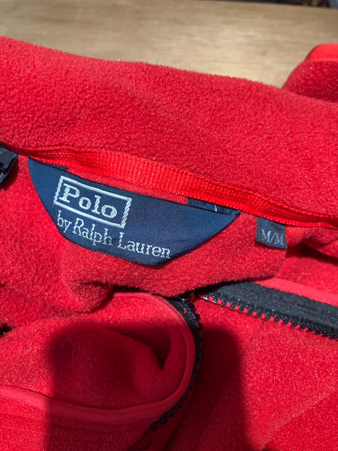 Polo Ralph Lauren 레드 폴라텍 플리스 베스트 M 상품이미지7