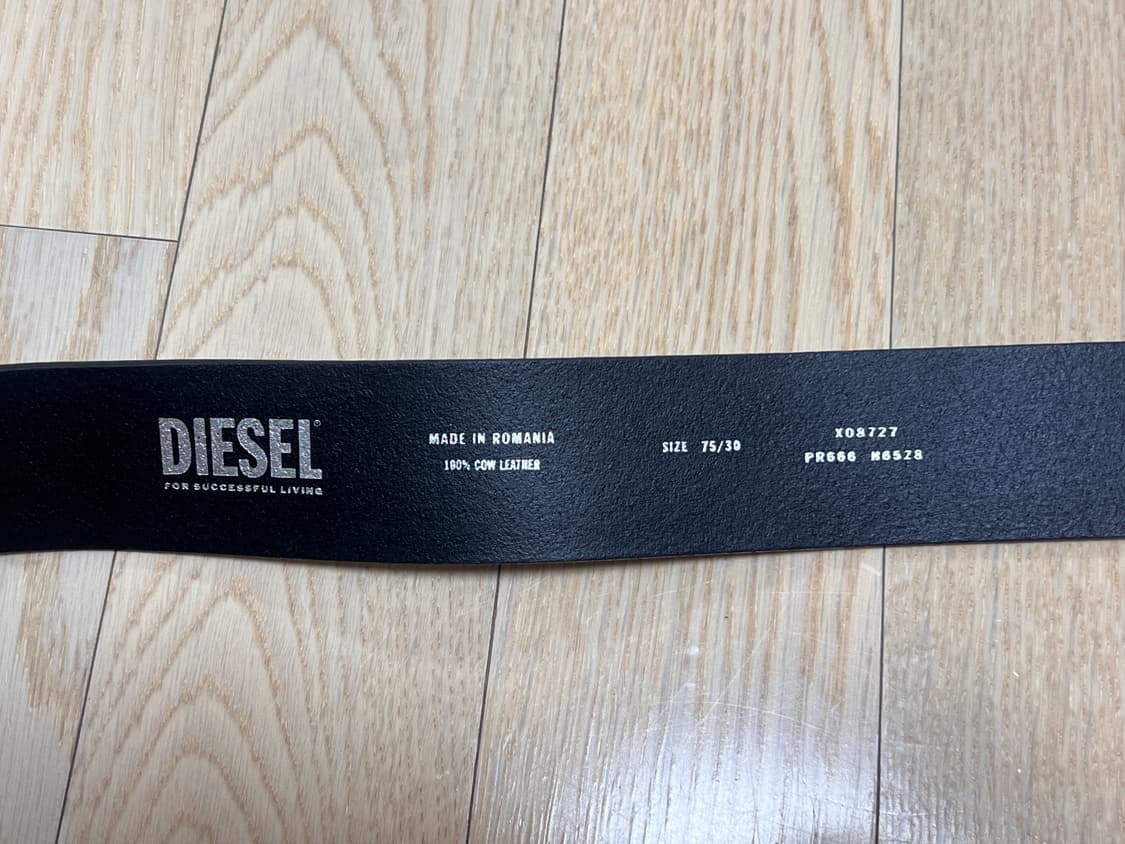 디젤 블랙 가죽 벨트 75사이즈 상품이미지2