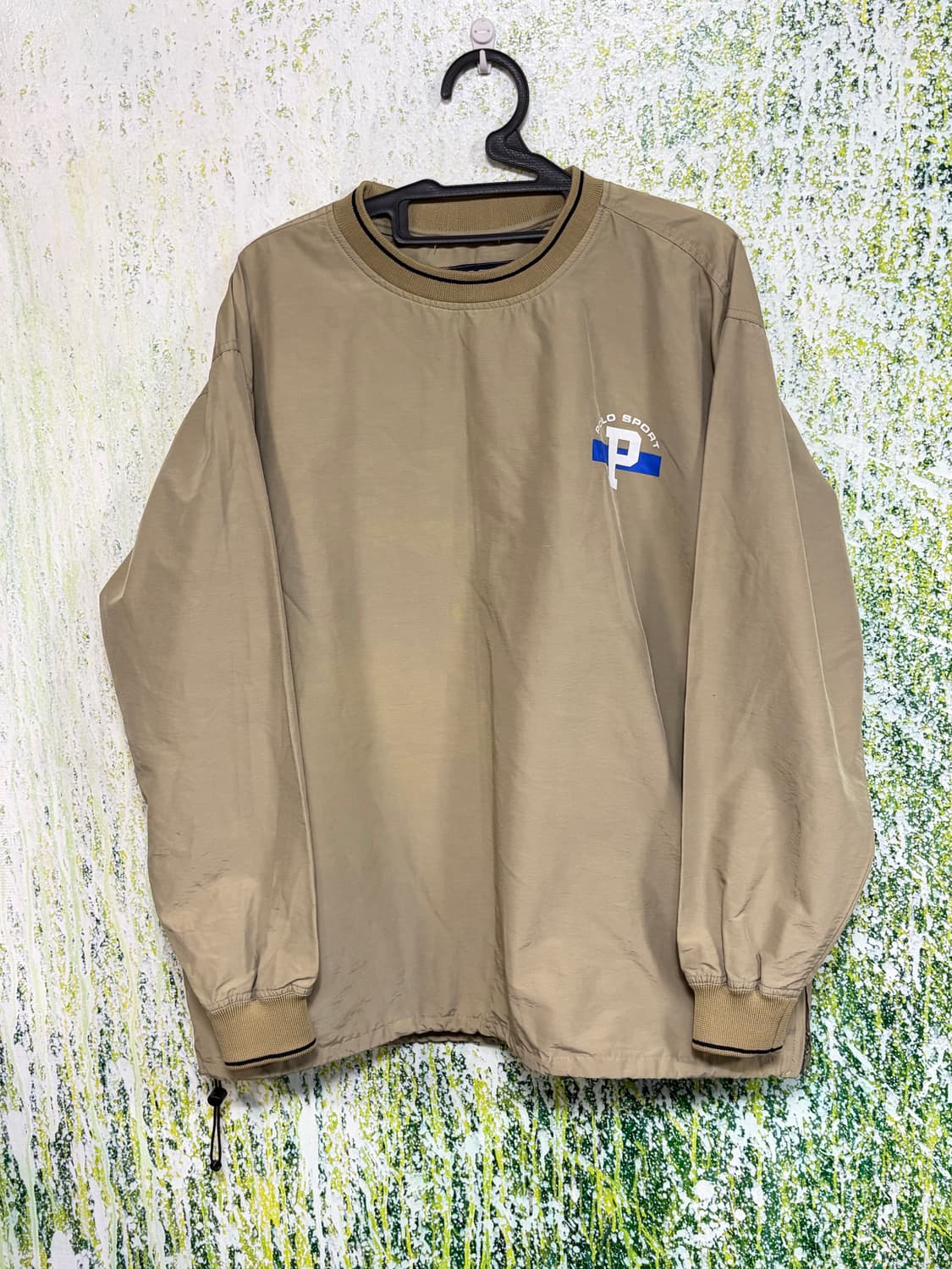 90s 폴로스포츠 베이지 웜업 바람막이 XL 상품이미지6