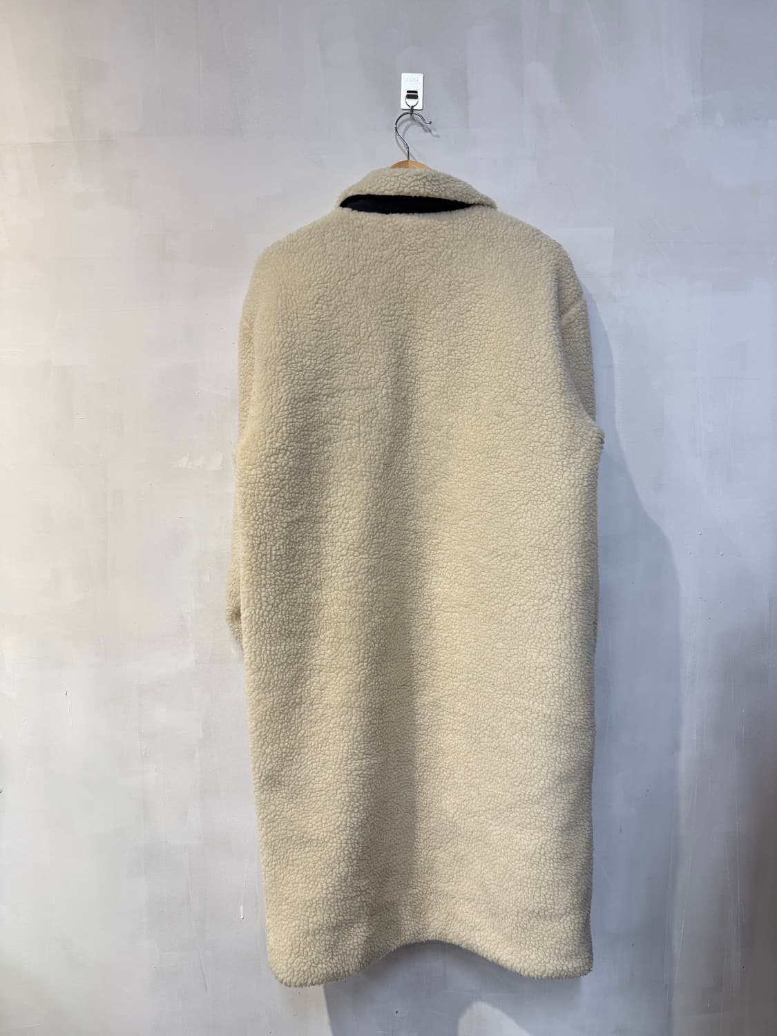 아이보리 롱 플리스 집업 상품이미지3