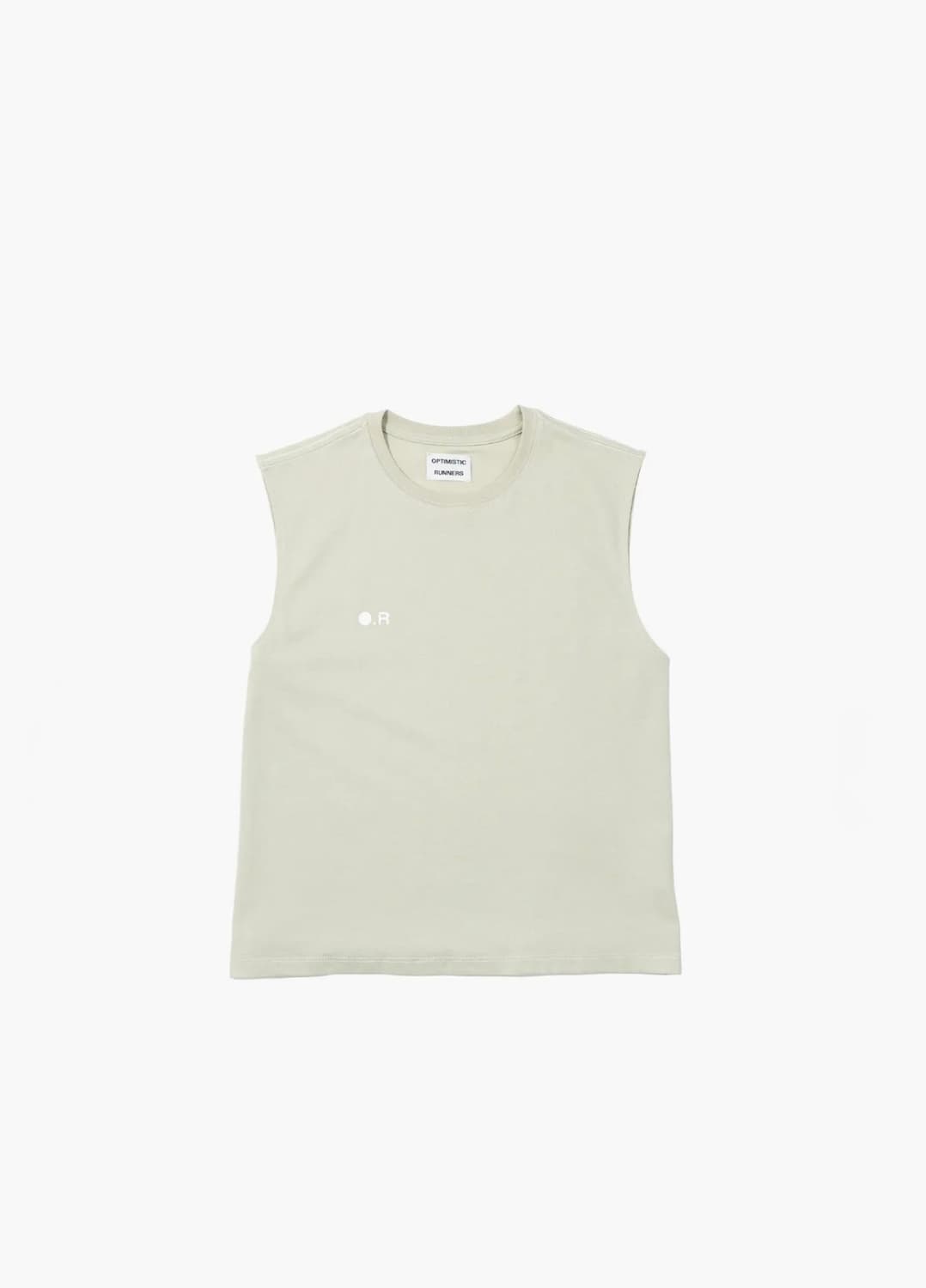Cotton crop tank top / Pale-green 상품이미지2
