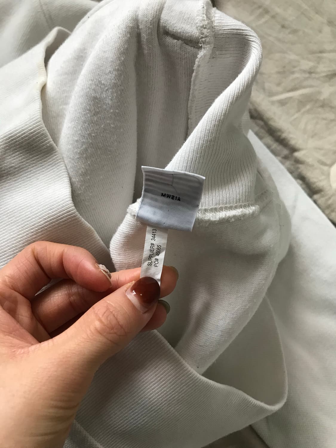 폴로 랄프로렌 빅 포니 로고 화이트 집업 상품이미지10