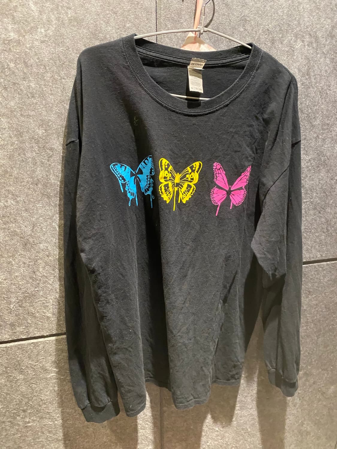 Needles Gildan Heavy Cotton Tee Black XL 상품이미지3