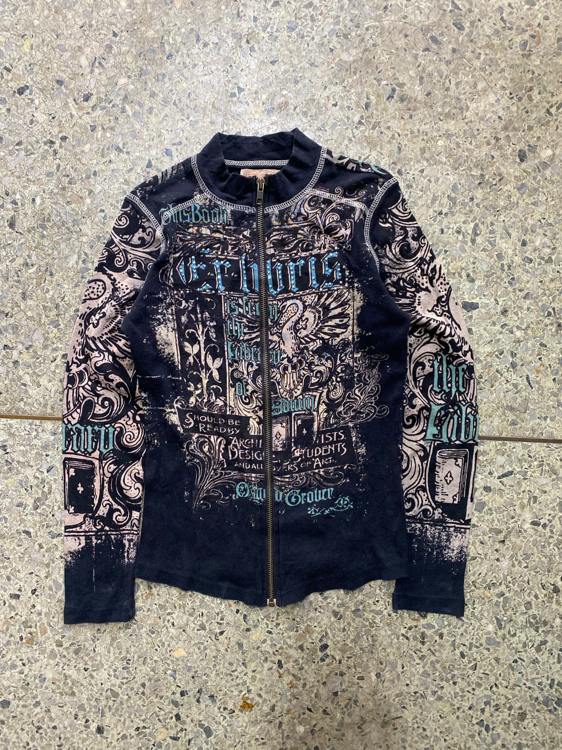 punk lettering & drawing zipup 상품이미지2