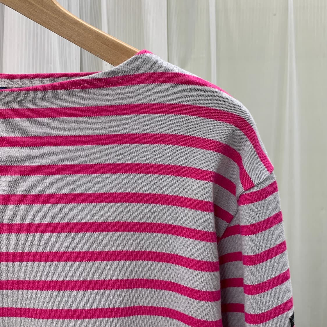 세인트제임스 SAINT JAMES 핑크 스트라이프 티셔츠 1704 상품이미지2