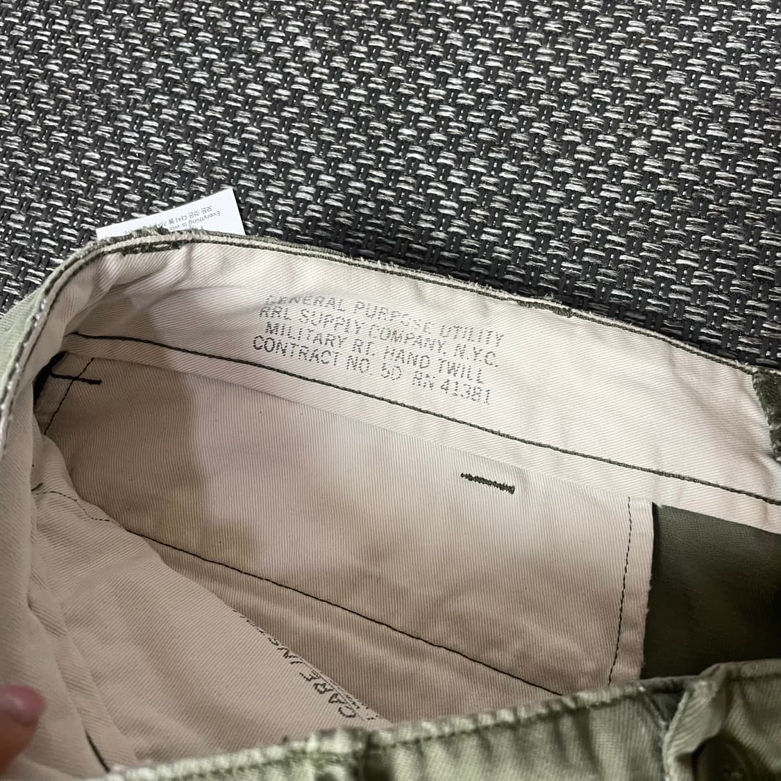 (36) RRL 더블알엘 카키 코튼팬츠 상품이미지4