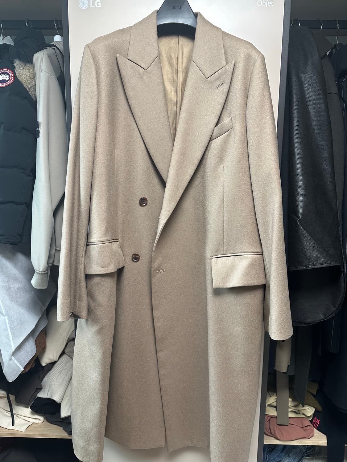 오라리 베이지 코트 상품이미지2