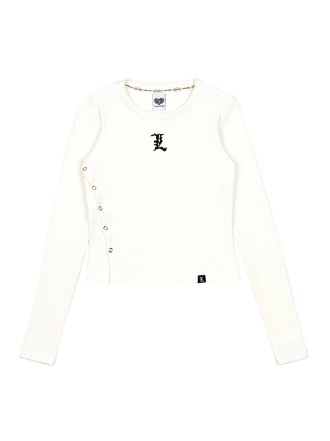 러브이즈트루 VL L LOGO TEE(WHITE) 상품이미지1