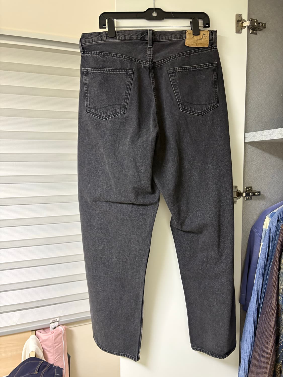 오어슬로우 101 대즈핏 데님팬츠 블랙 상품이미지2