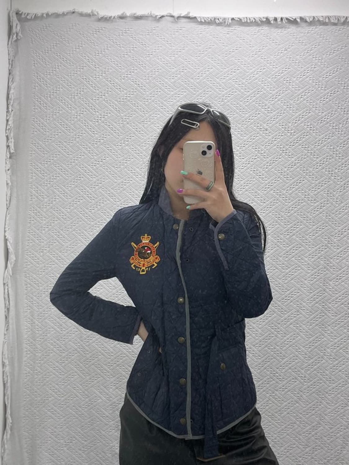 폴로 랄프 로렌 올드스쿨 자수로고 벨티드 경량 패딩 M C06855 상품이미지1