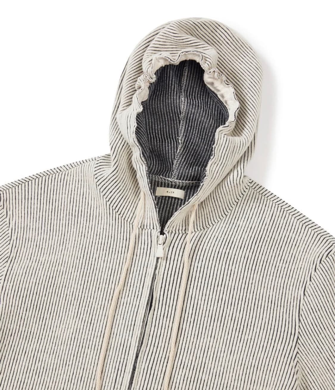 EP.9 01 HOODIE ZIP UP IVORY (XS) 상품이미지3
