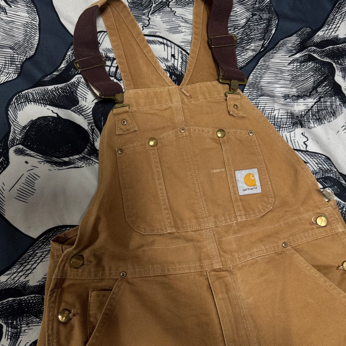 칼하트 멜빵바지 36X30  상품이미지2