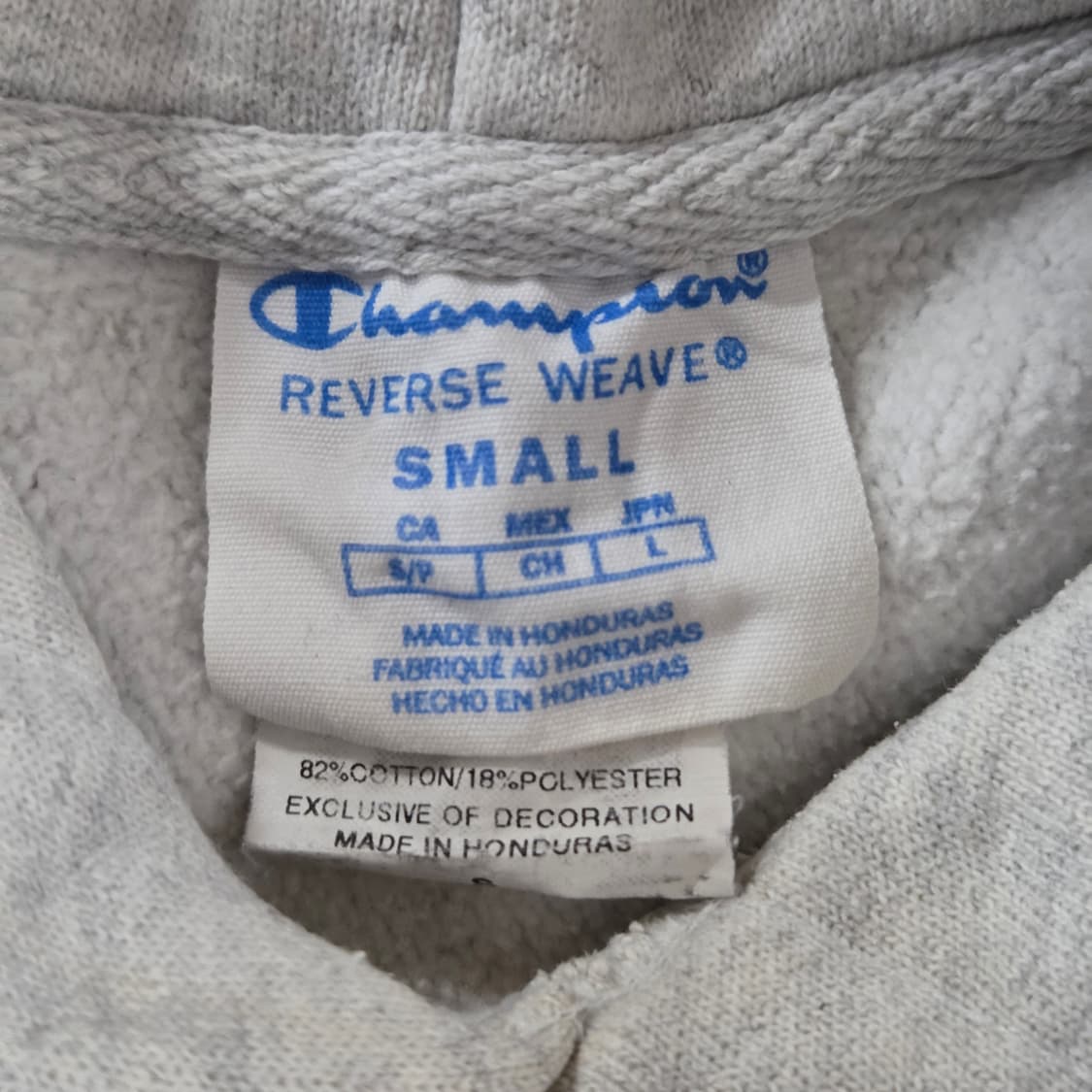 챔피온 리버스위브 블루택 기모 후드티 S  상품이미지4