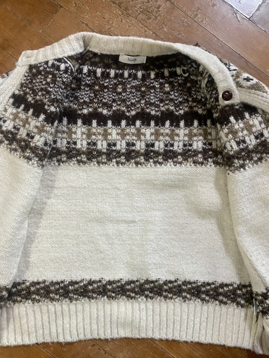 isup 노르딕 여성 가디건 아이보리 Free 상품이미지4