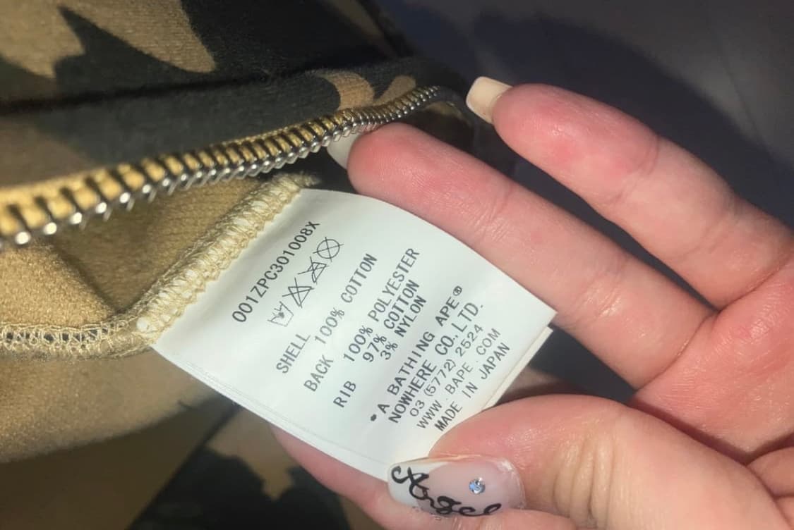 베이프 퍼스트 카모 풀 집 후드 황계 상품이미지4