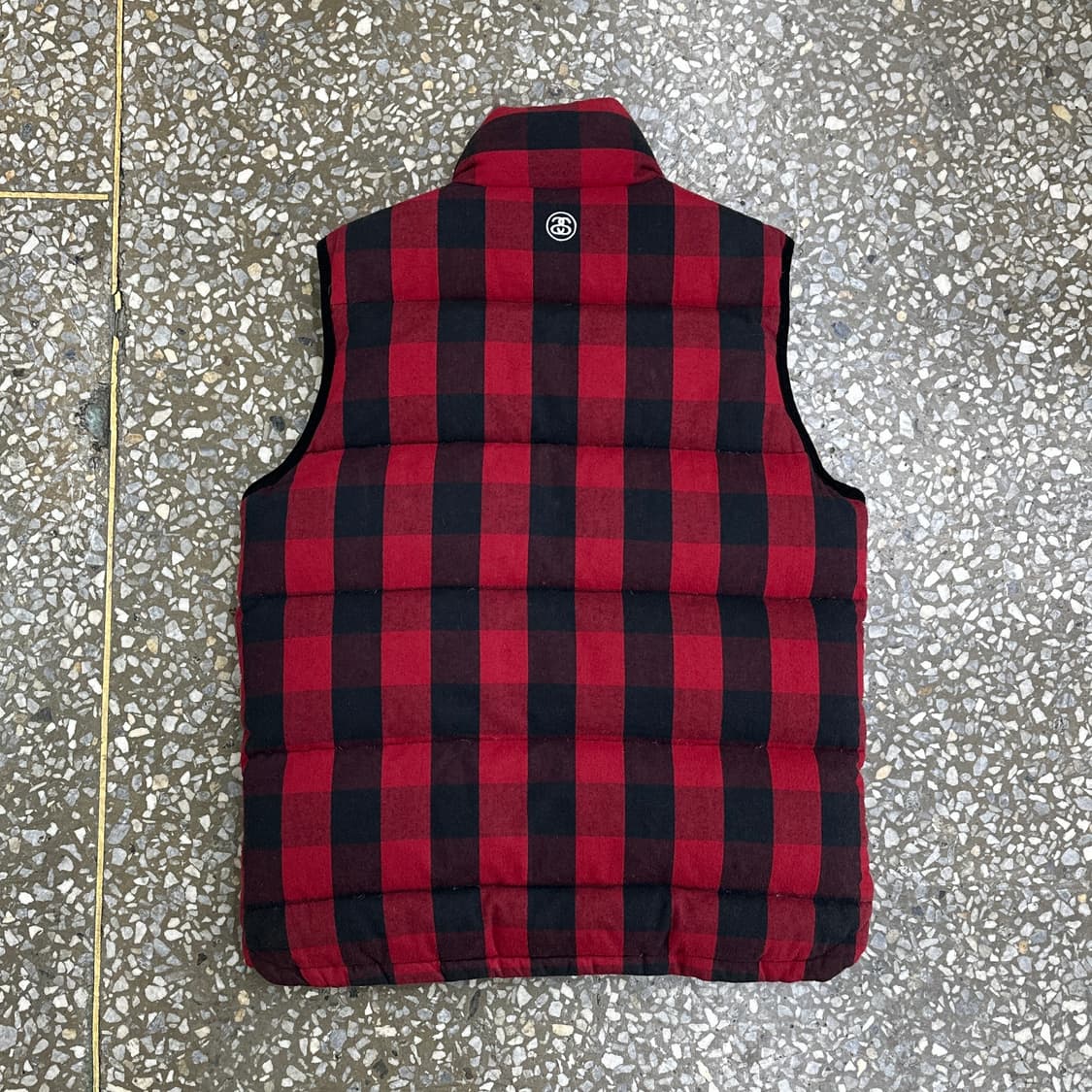 스투시 버팔로 체크 다운 베스트 M 상품이미지2