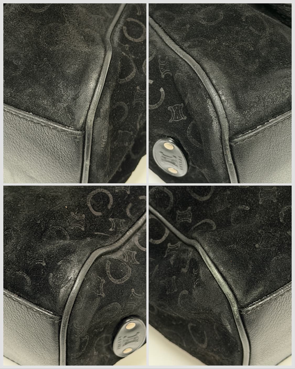 셀린느 트리오페 스웨이드 & 레더 숄더백 상품이미지8