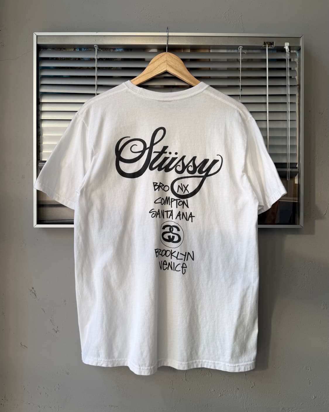 Stussy World Tour White Short Sleeve 상품이미지4